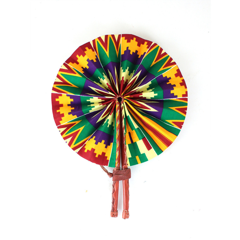 KENTE FOLDING FAN – PRINT-A (0.19LBS)
