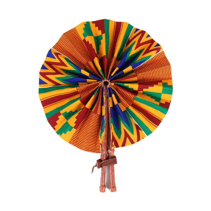KENTE FOLDING FAN: PRINT C (0.18LBS)