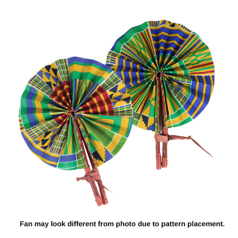 KENTE FOLDING FAN: PRINT A (0.18LBS)