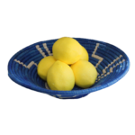 HAND WOVEN RAFFIA COLORED BOWL: ASSRTED (0.83LBS)