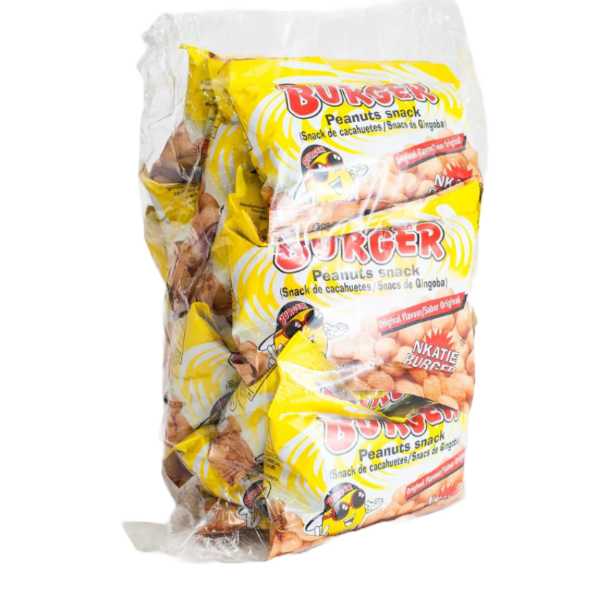 NKATIE BURGER PEANUTS GHANA NIGERIAN SNACK (PACK OF 12) (0.92LBS)