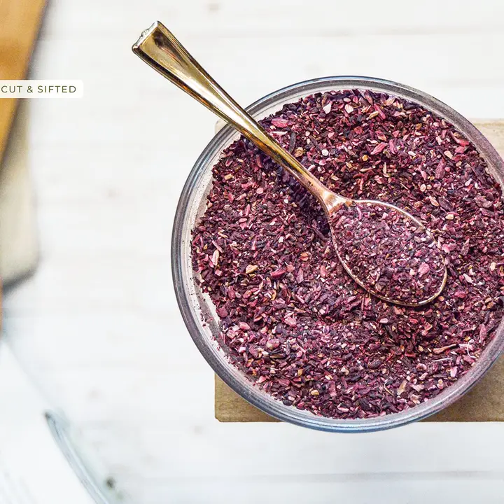 Dried Hibiscus Flower Cut & Sifted (Hibiscus rosa-sinensis) | Herbal Tea | Kosher Certified | Raw, Vegan, Non GMO & Gluten Free | USDA Certified | Origin – India