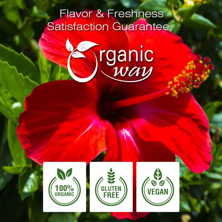 Dried Hibiscus Flower Cut & Sifted (Hibiscus rosa-sinensis) | Herbal Tea | Kosher Certified | Raw, Vegan, Non GMO & Gluten Free | USDA Certified | Origin – India