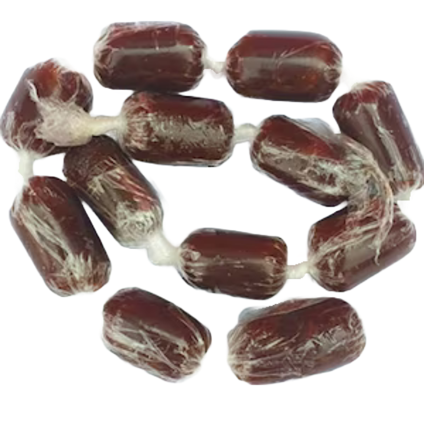 50 PIECES OF GHANA KUBE TOFFEE/NIGERIAN BABA DUDU/COCONUT CANDY (WHOLESALE AVAILABLE) (NANLBS)