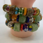AUTHENTIC GHANA AFRICA BEADS BRACELETS/ GHANA BEADS/AFRICA GHANA BEAD BRACELETS/ UNISEX BEADS BRACELET/ MADE IN GHANA BAEDS.