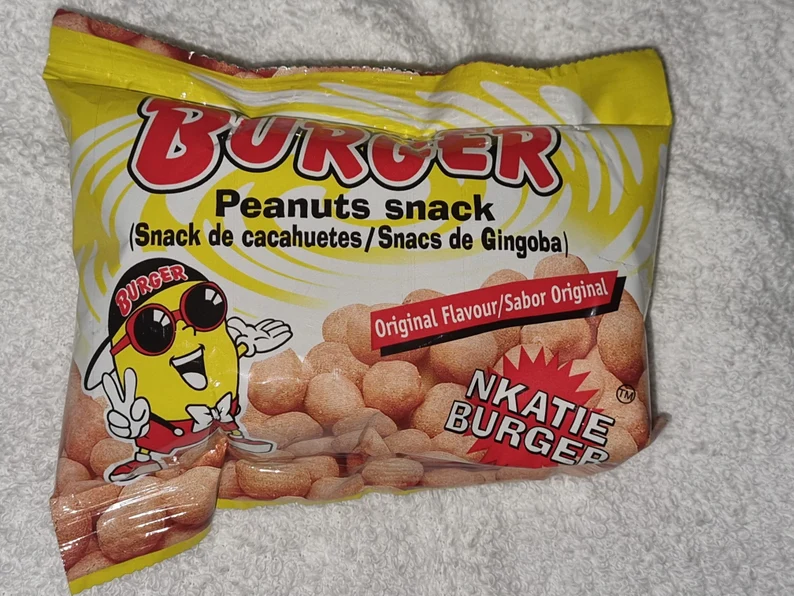 NKATIE BURGER PEANUTS GHANA NIGERIAN SNACK (PACK OF 12) (0.92LBS)