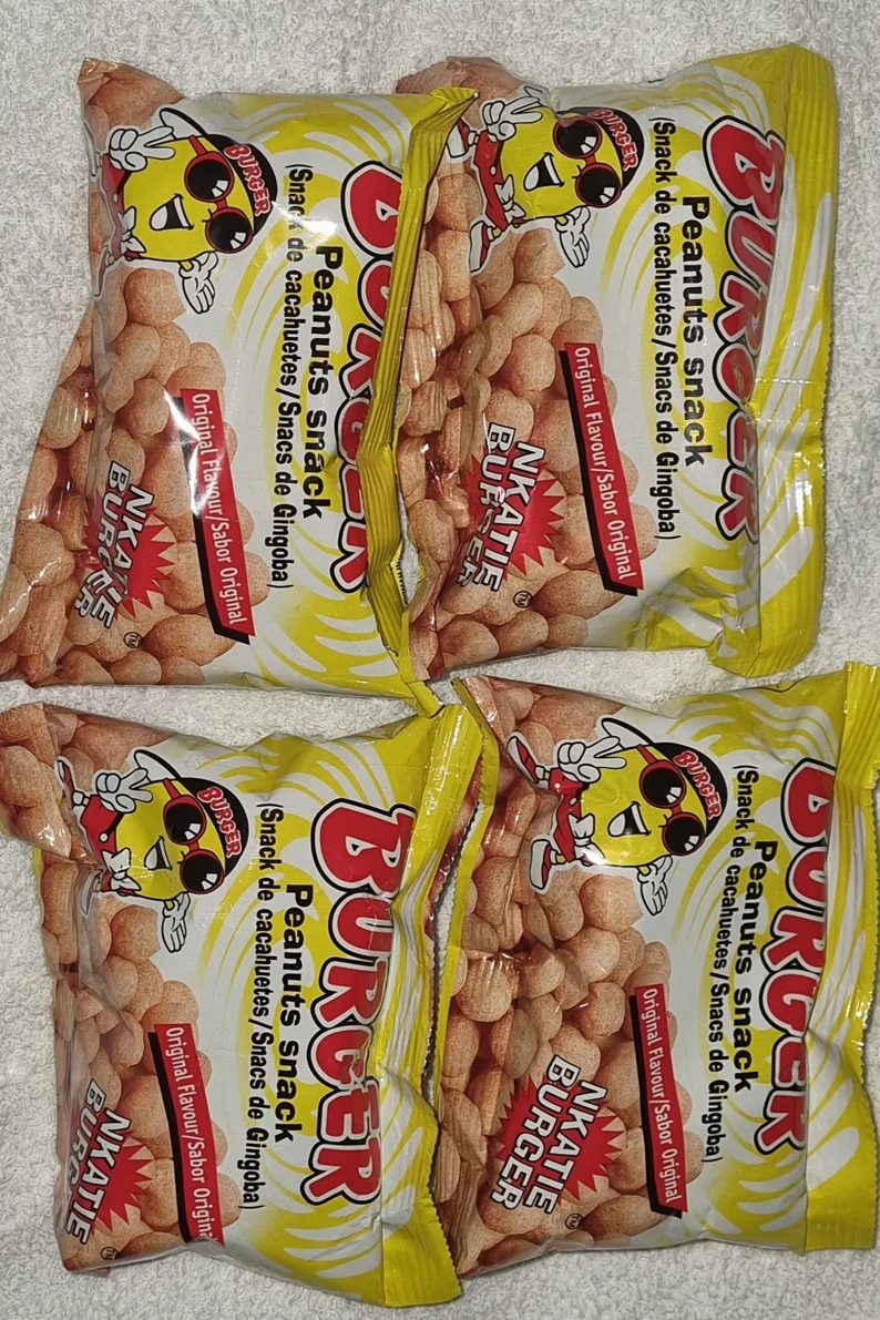 NKATIE BURGER PEANUTS GHANA NIGERIAN SNACK (PACK OF 12) (0.92LBS)