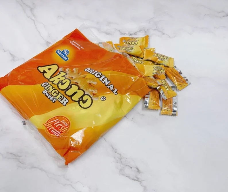 GINGER CANDY / AKONO GINGER /AHOMKA GINGER / HARD GINGER CANDY / HAND MADE IN GHANA ,250G/15 USD, FREE SHIPPING