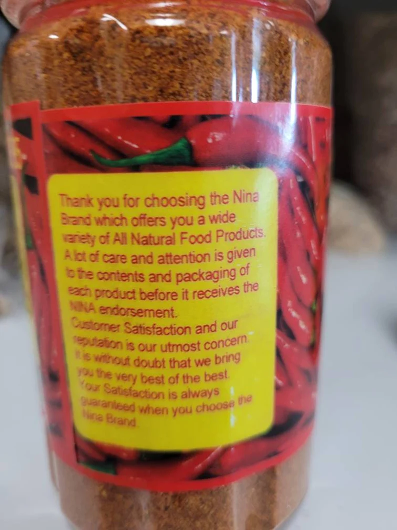 NINA – GROUND HOT PEPPER/ CHILI PEPPERS/ 6.5OZ (0.4LBS)