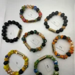 AUTHENTIC GHANA AFRICA BEADS BRACELETS/ GHANA BEADS/AFRICA GHANA BEAD BRACELETS/ UNISEX BEADS BRACELET/ MADE IN GHANA BAEDS.