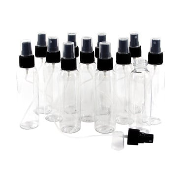 4 oz. Plastic Bottles w/Atomizer – 12 pk